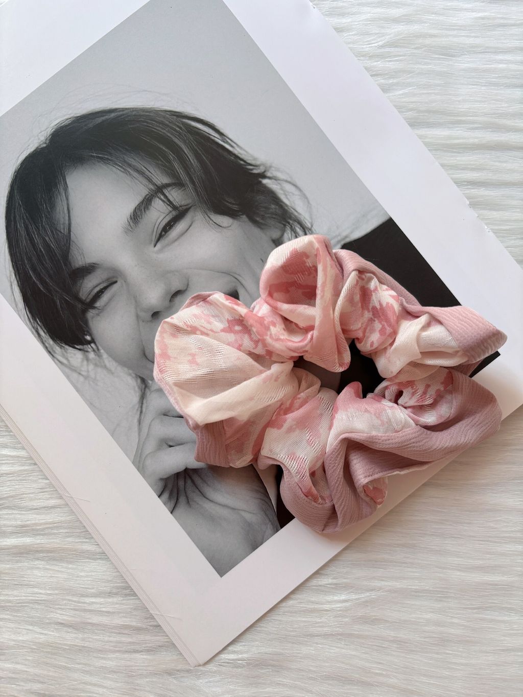 printed scrunchy