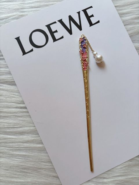 oil drop hair bun stick