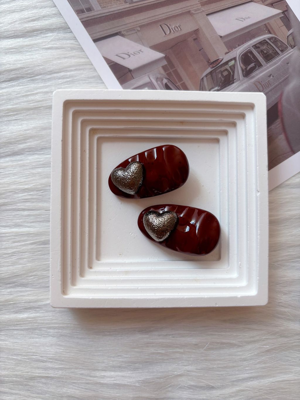 heart design duck clip (1pair)