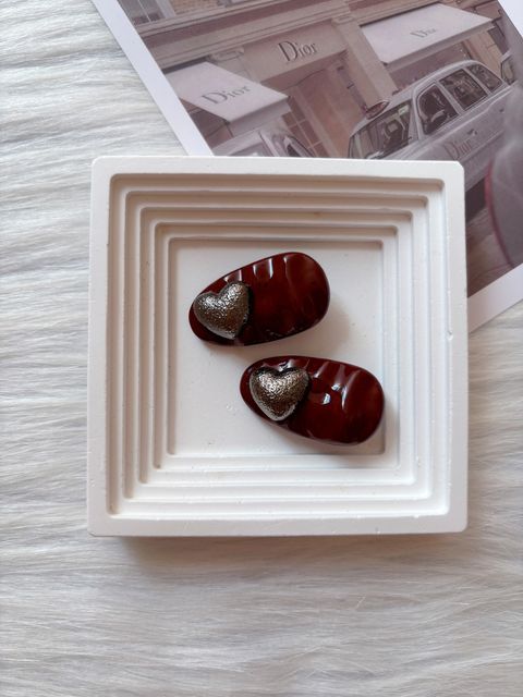 heart design duck clip (1pair)