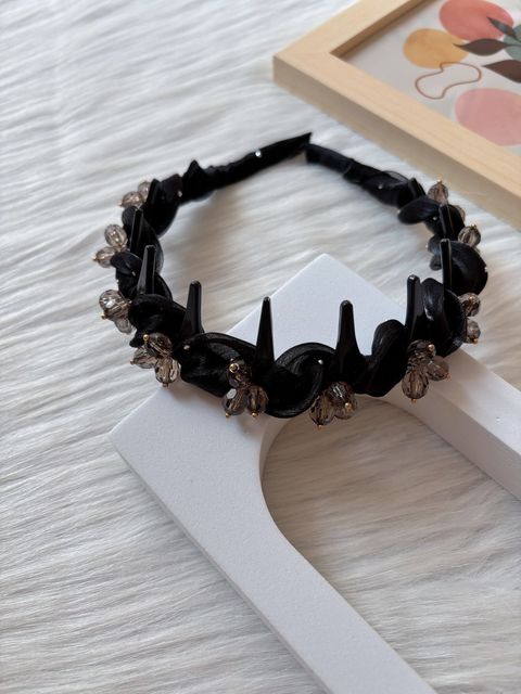 twisted crystal headband