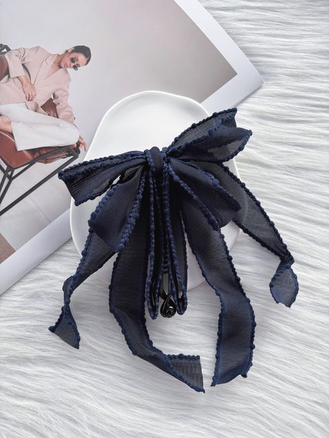 organza ribbon banana clip