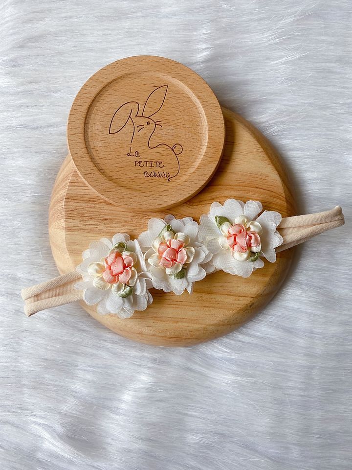 sweet floral elastic headband 