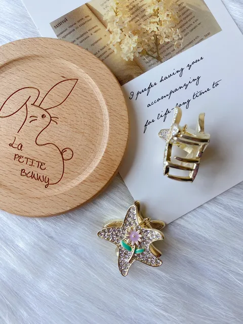 crystal star claw clip (2.5cm)