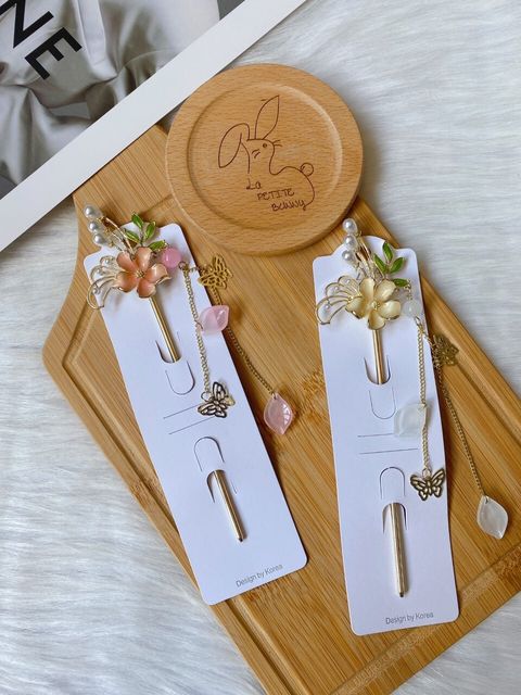 oil drop flower hair bun stick