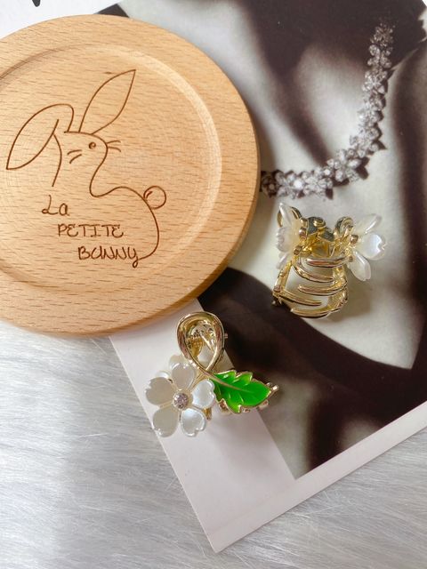 shell flower claw clip (2.5cm)