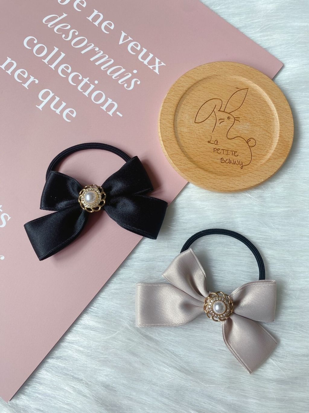 korean style ribbon hair tie