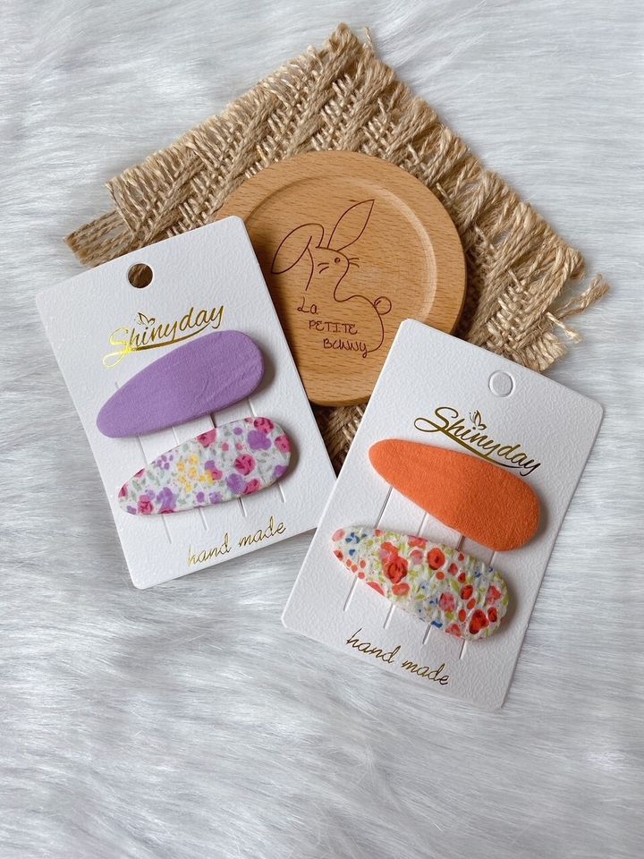 plain mix floral bb clip (2 in 1 set)