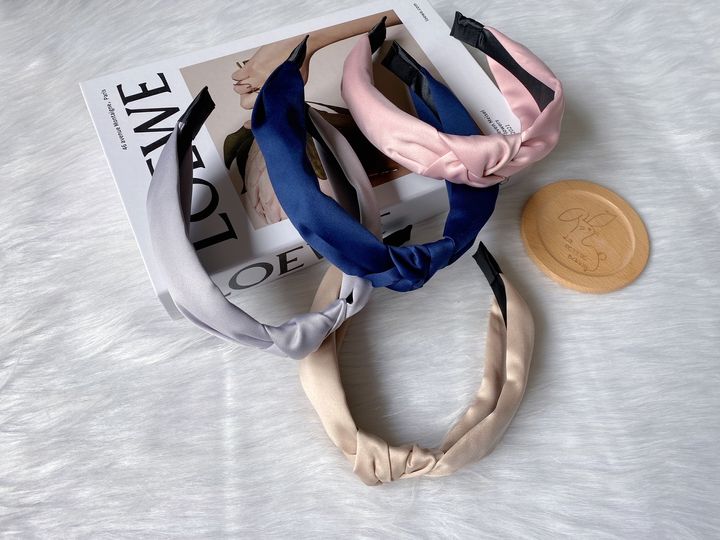 premium satin knotted headband 