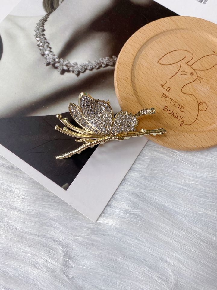 crystal butterfly claw clip (6cm)