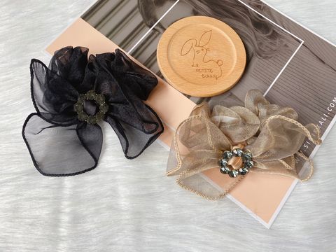 organza scrunchy with crystal