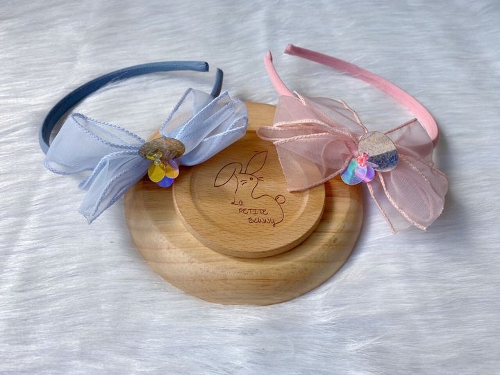 premium organza ribbon headband