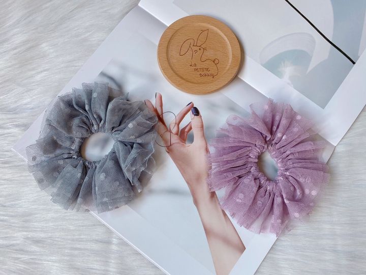 premium mesh scrunchy