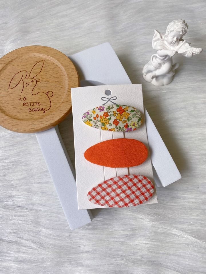 tangerine theme mix bb clip (3 in 1 set)