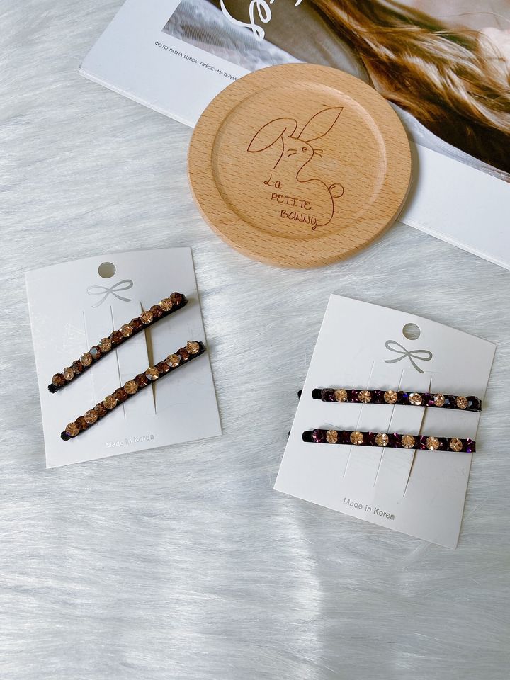 swarovski crystal elements side clip (1pair)