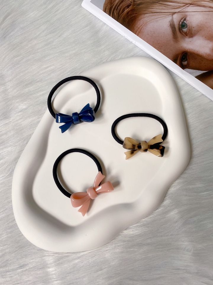 acetate ribbon hair tie