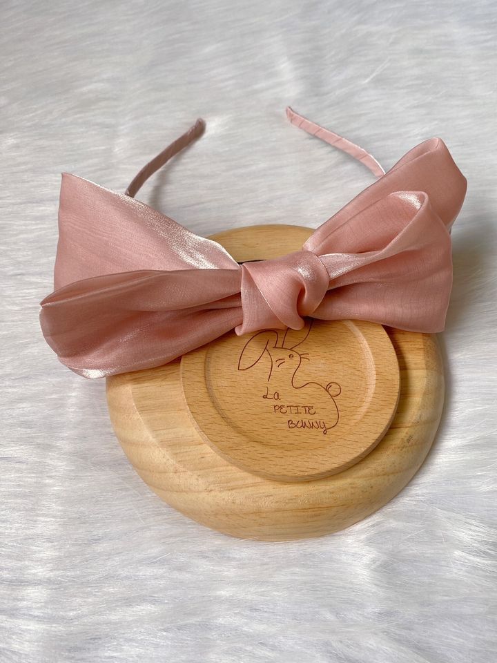 shimmer organza ribbon headband