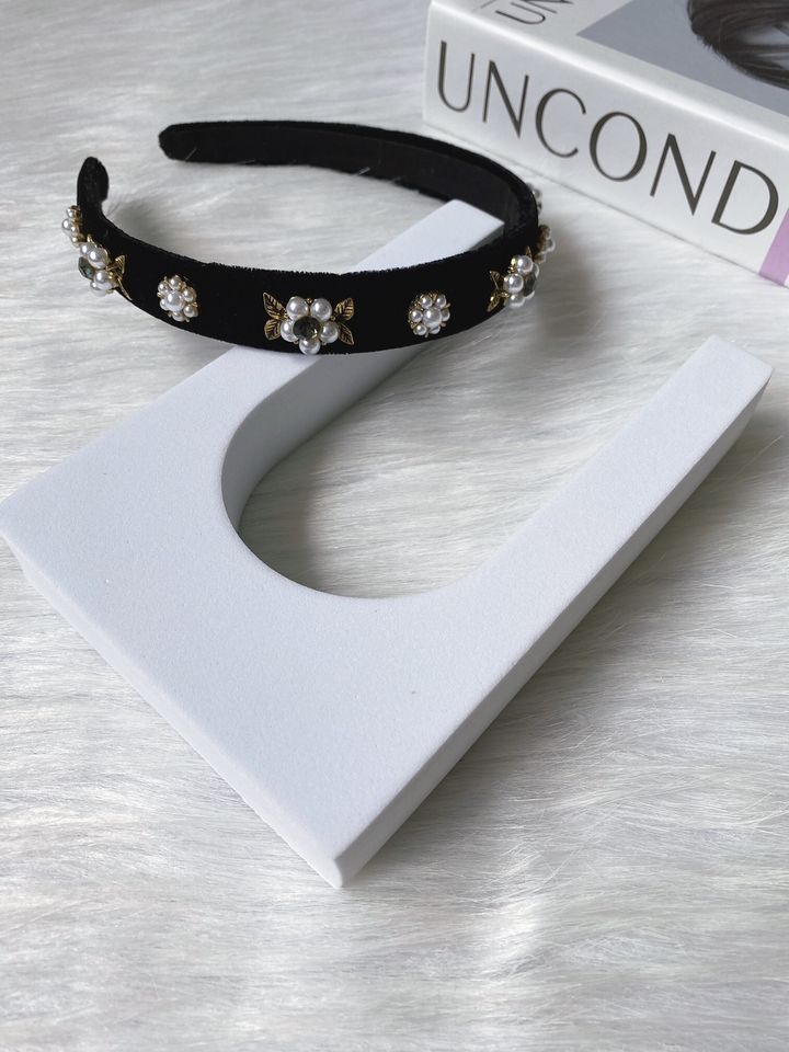 korean style velvet headband