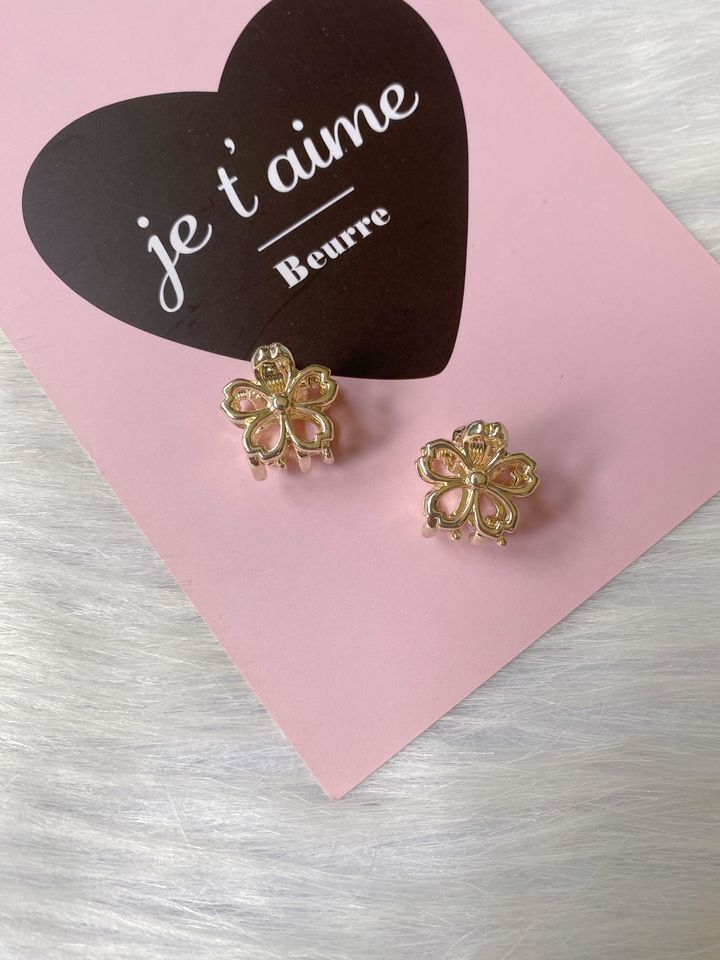 flower small claw clip (1cm) (1pair)