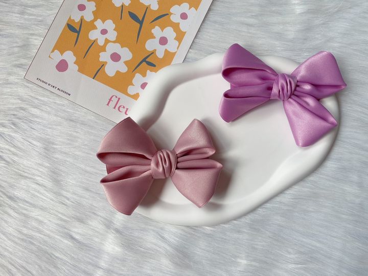 handmade 3D ribbon duck clip