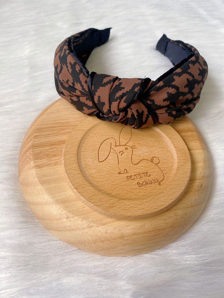 houndstooth print headband