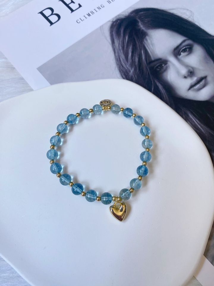 sea blue crystal bracelet