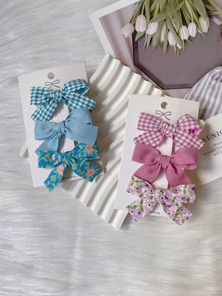 handmade ribbon duck clip (3 in 1 set)