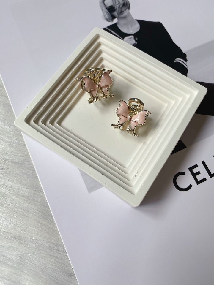 sweet pink butterfly claw clip (1.5cm)