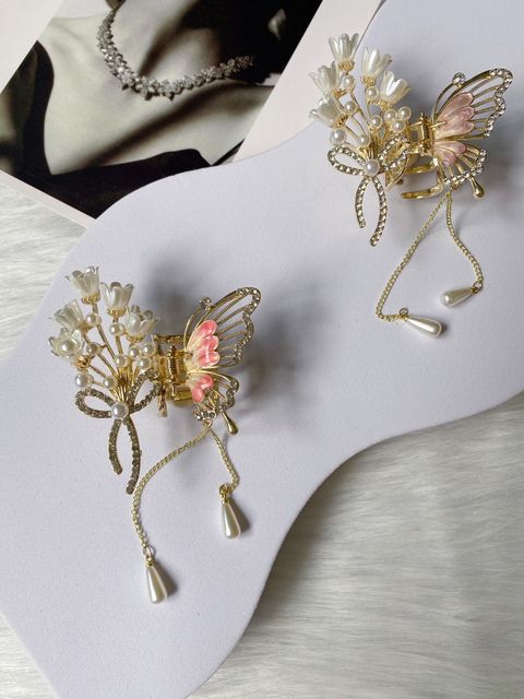 bell flower butterfly claw clip (3.5cm)