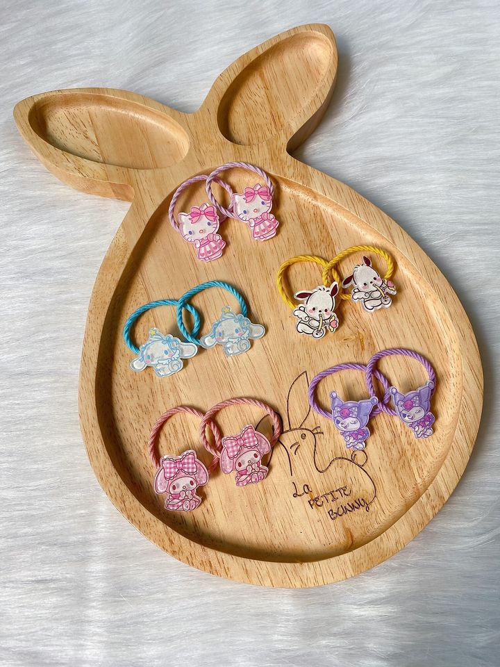 sanrio family hair tie (bundle set of 5pairs)