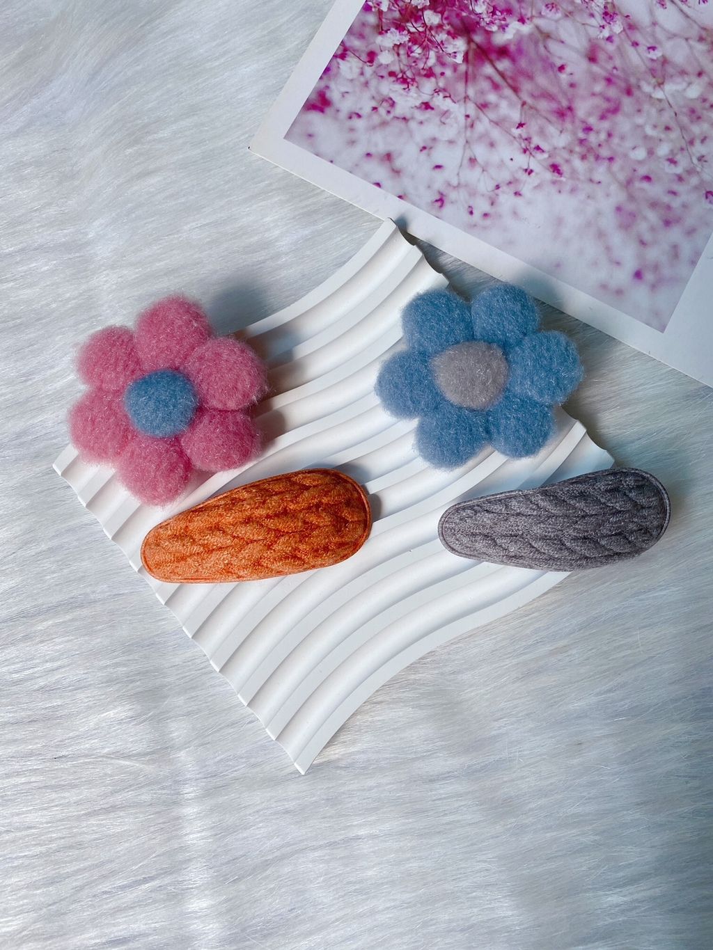 premium wool mix clip (2 in 1 set)