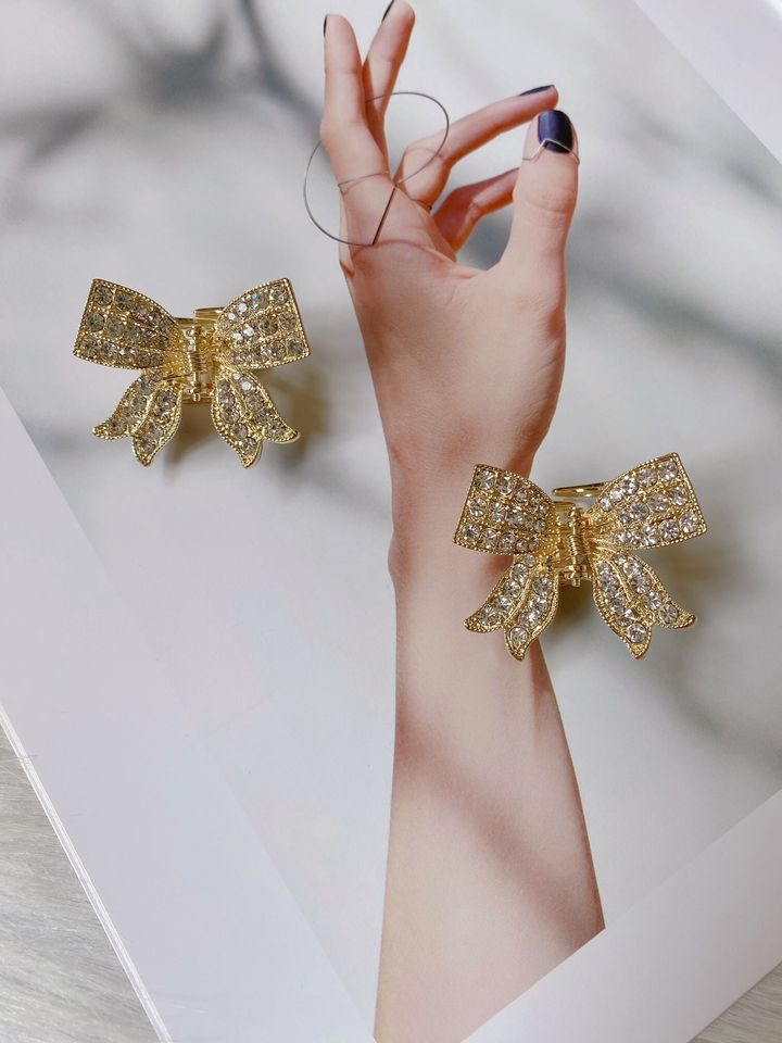 crystal ribbon claw clip (2.5cm)