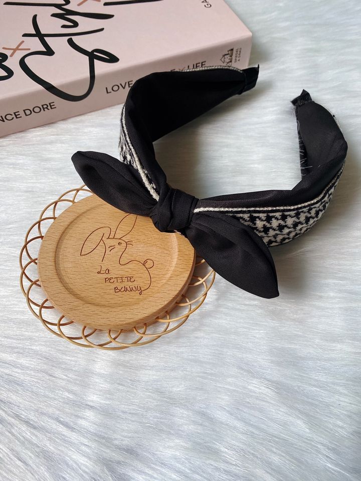 houndstooth print headband