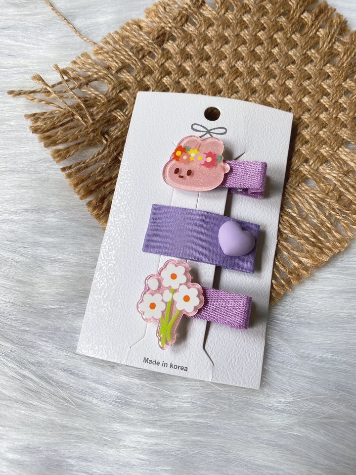 sweet purple mix clip (3 in 1 set)