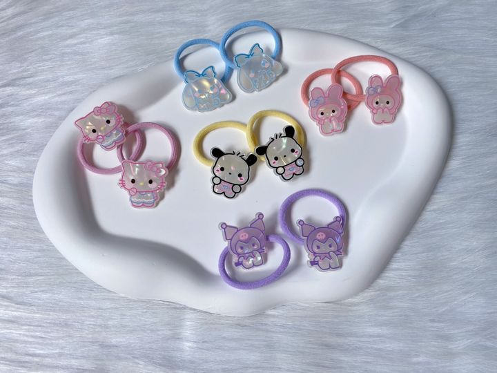 sanrio family hair tie (bundle set of 5pairs)