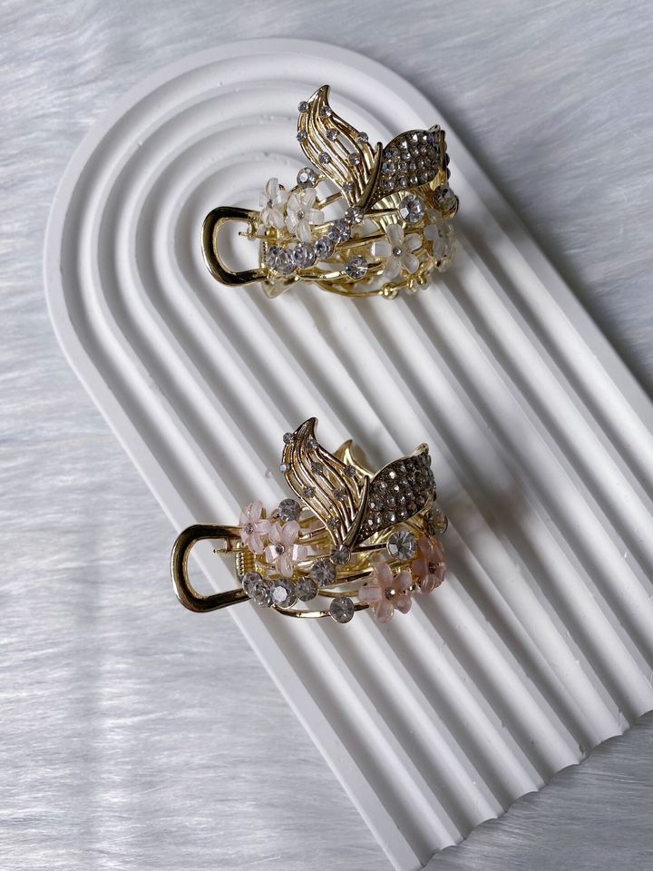 liuli flower mermaid tail ponytail clip