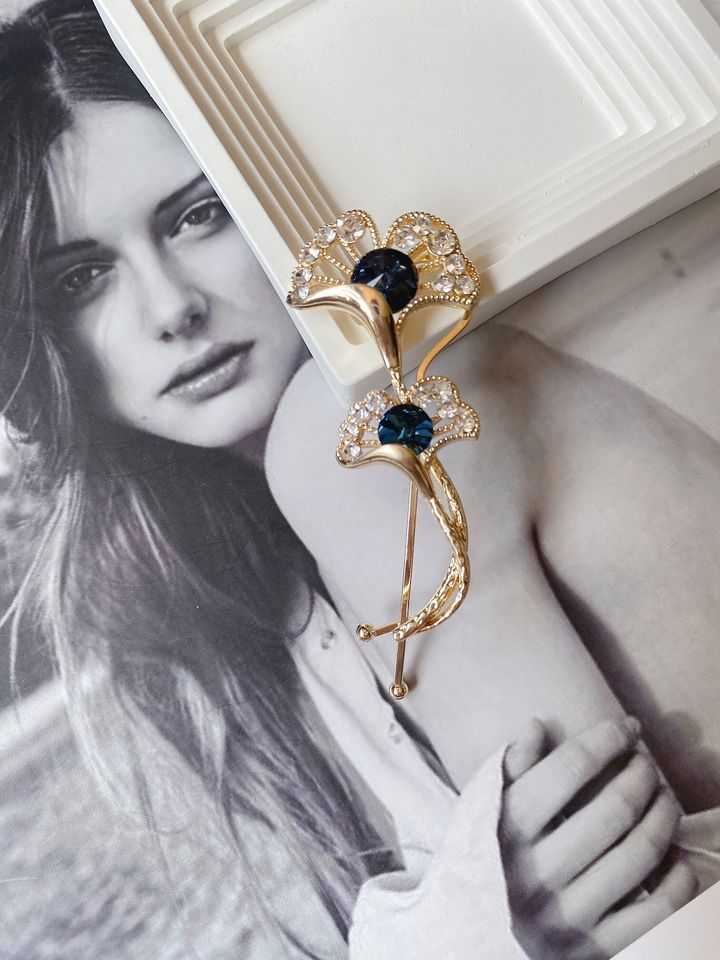 14K gold plated twist clip