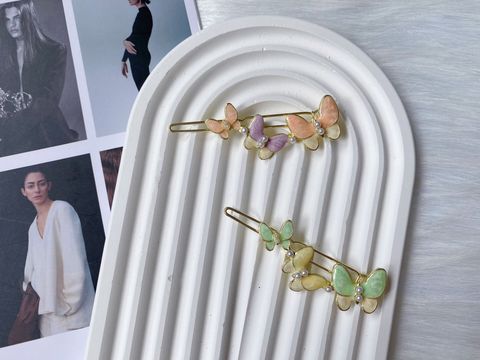 oil drop butterfly frog clip