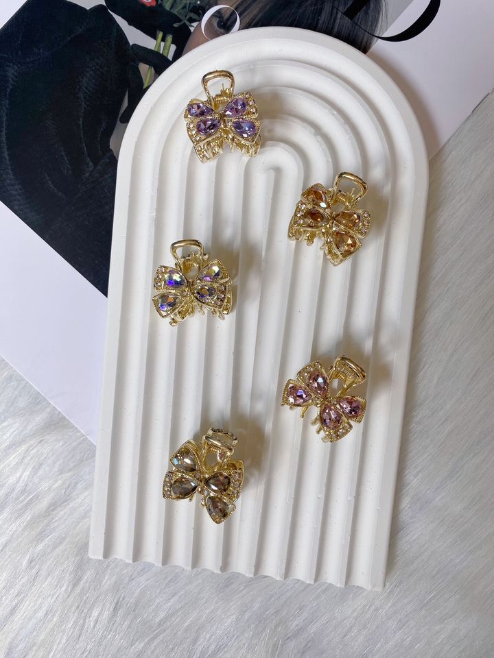 K9 crystal ribbon claw clip (2.5cm)
