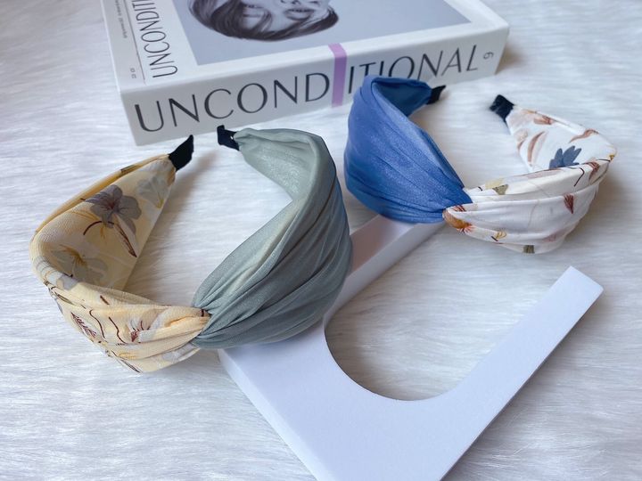 dual tone floral headband