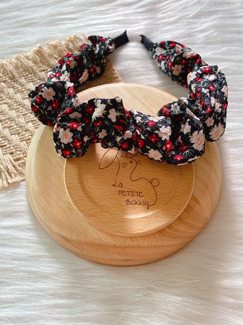 ruffle floral print headband