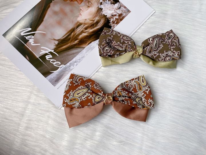 aztec print spring clip (10cm)