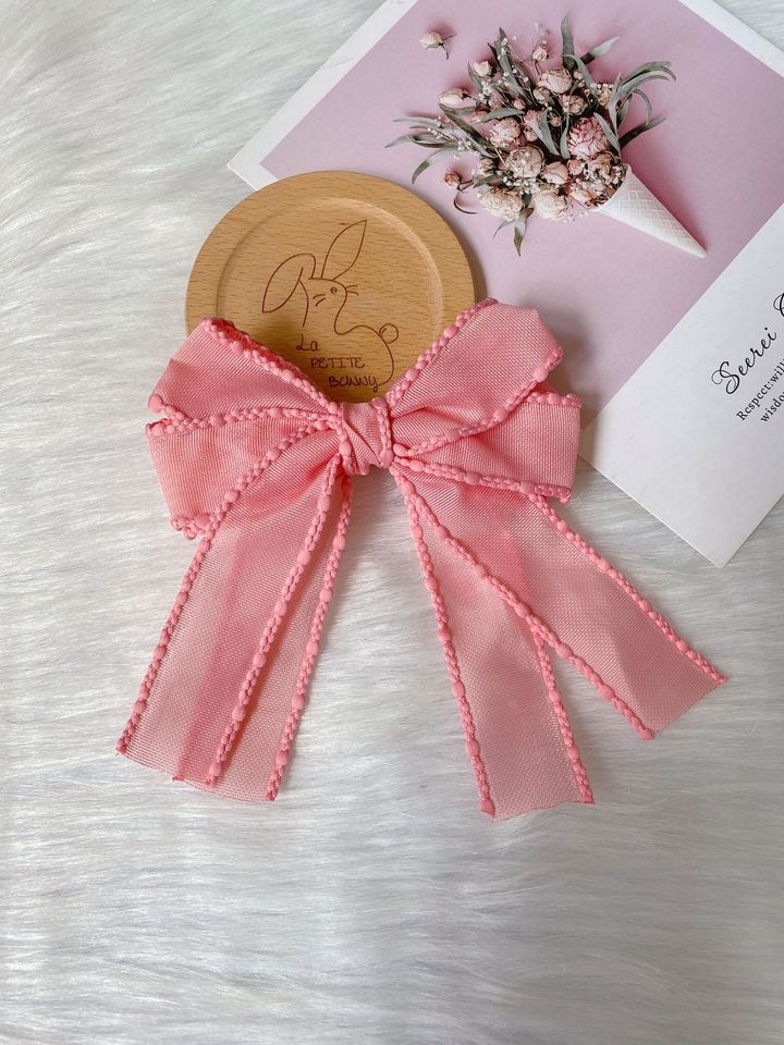 premium organza ribbon duck clip