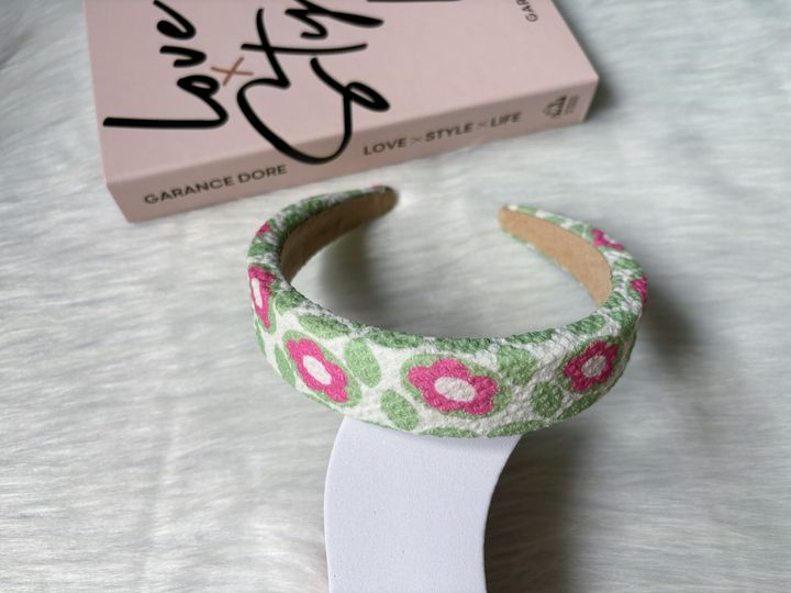 floral sponge headband