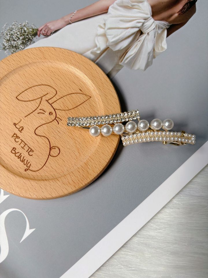 pearl mix crystal duck clip