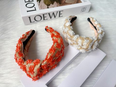 woven straw headband