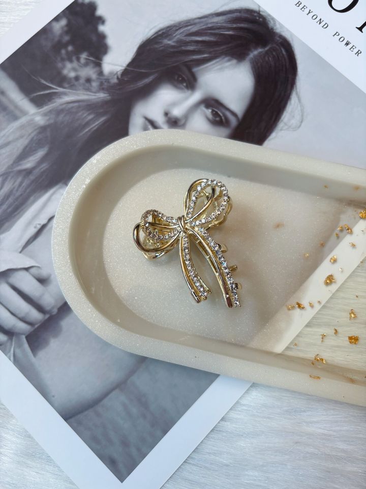 crystal ribbon claw clip (5cm)