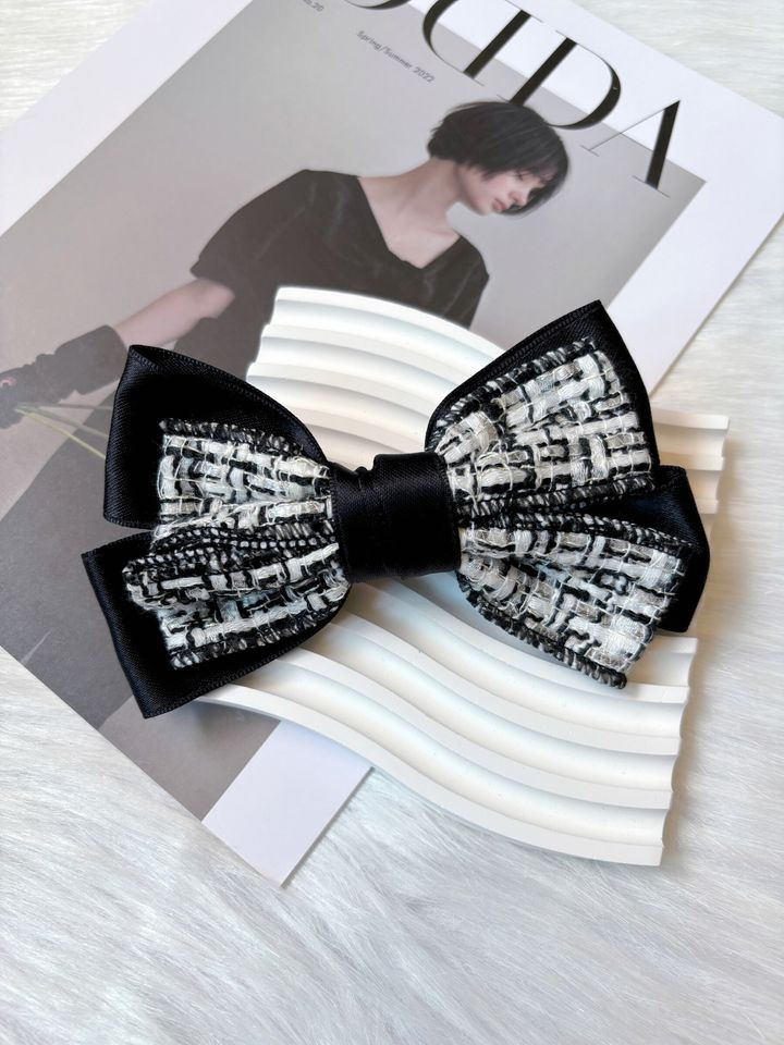 premium tweed spring clip (8cm)