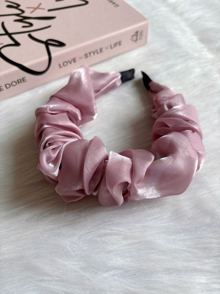 shimmer ruffle headband