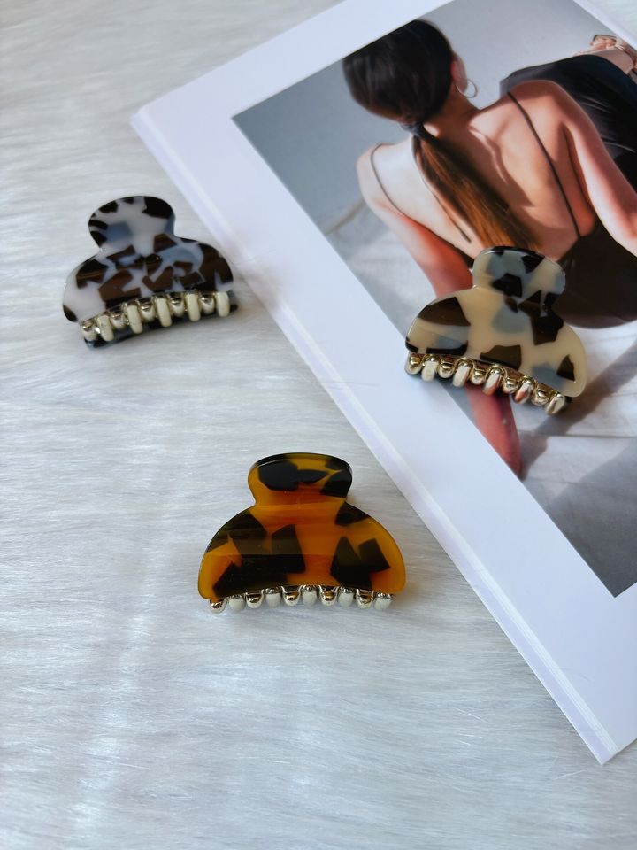 leopard print claw clip (4cm)